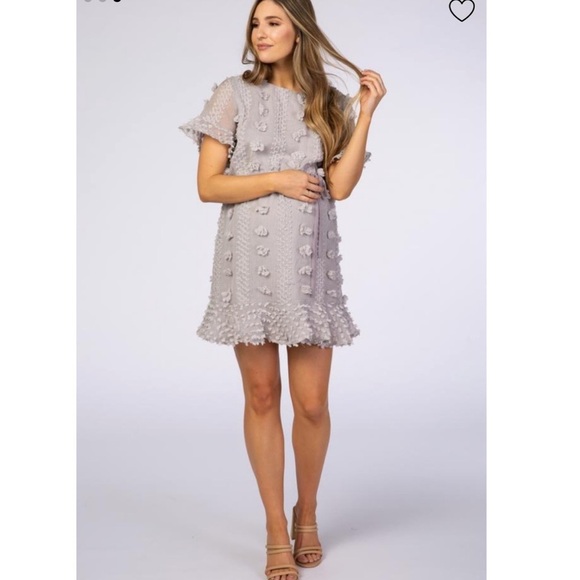 Pinkblush Dresses & Skirts - PinkBlush Swiss dot 3D dress nwot